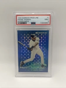1998 Donruss #1 Frank Thomas Production Line Power Index /1067 White Sox PSA 9 - Bild 1 von 8