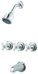 Pfister LG01-8CPC 3 poignées baignoire et robinet douche kit garniture (vanne vendue séparément), - Photo 1/1