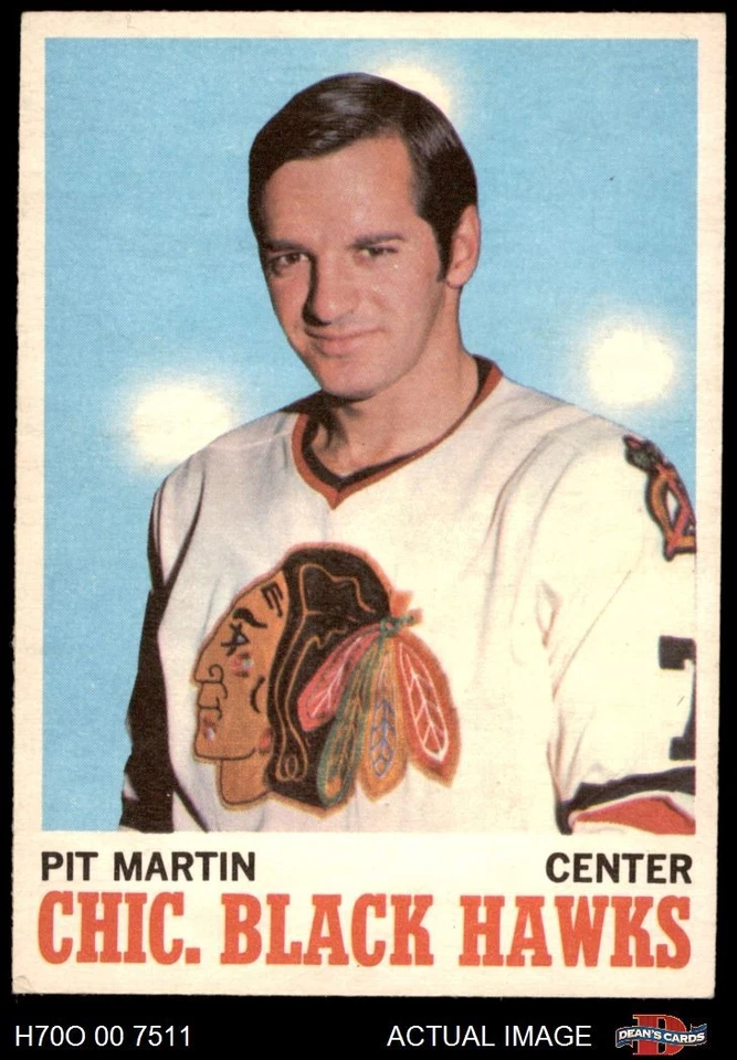 1970 O-Pee-Chee #18 Pit Martin Blackhawks 7.5 - NM+ - Image 1 of 1