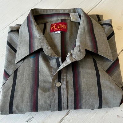 Ely Plains Men's Western Shirt, Striped, Short Sleeve, Snap Up, Cowboy - Image 1 of 4