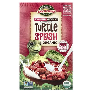 EnviroKidz, Organic Turtle Splash Cereal, Strawberry Chocolate, 10 oz (284 g) - Picture 1 of 2