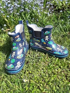 Gummistiefel halbhoch 27, blau, Weltall, Universum - Bild 1 von 6