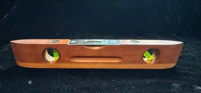 Vintage MAYES BROS TOOL MFG CO Torpedo Style Level Wooden 3 Bubble  - Image 1 of 4