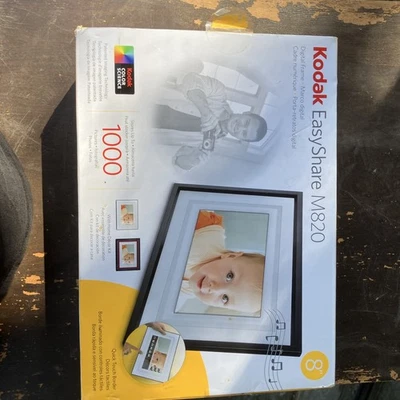 Kodak M820 Digital Frame-8” Wide 800 x 480 Pixel Screen-Store Up To 1,000 Images - Image 1 of 2