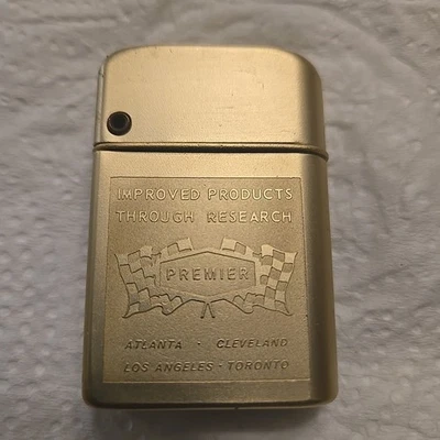 VINTAGE STORM MASTER GOLD ALUMINUM CIGARETTE LIGHTER - Premier - Image 1 of 4