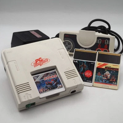 NEC PC Engine Console PI-TG001 w/Genpei Tōma Den, Yōkai Dōchūki & Kung-Fu NTSC-J - Image 1 of 4