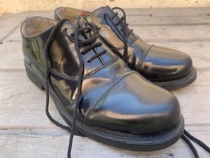 British RAF Mens Parade Shoes Formal Shoes Black Leather Size 7 - Picture 1 of 10