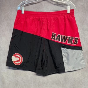 NWT Mitchell & Ness NBA Atlanta Hawks Nylon Utility Workout Gym Shorts Men L $80 - Picture 1 of 8