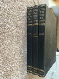Modern High Speed Oil Engines Volumes 1 - 3 by C. W. Chapman Hardback Books - Imagen 1 de 9