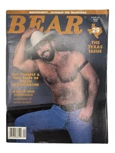 BEAR 1994 Magazine Issue #29 Texas Issue Masculine Hairy Men Brush Creek Media - Imagen 1 de 5