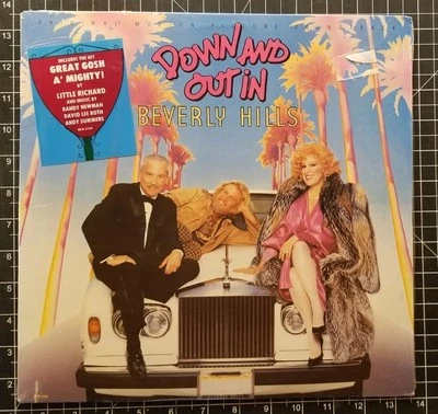 (New) DOWN AND OUT IN BEVERLY HILLS LP 1986 SEALED w/ HYPE OST David Lee Roth - Image 1 of 4