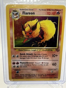 Pokémon TCG Flareon Jungle 3/64 Holo Unlimited Holo Rare Lp-NM - Picture 1 of 16