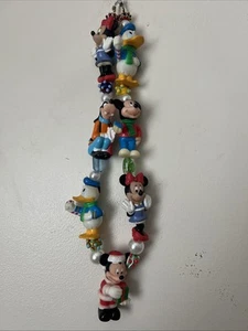 De Colección Figura Gruesa Disney Collar Navidad Mickey Goofy Donald Minnie Guirnalda - Imagen 1 de 9