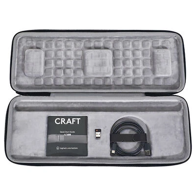 For Logitech Craft Travel Wireless Keyboard Storage Bag Carrying Folio Case 12T - Image 1 of 4