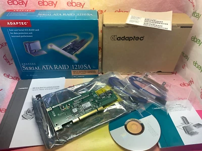 🚩 SERIAL ATA RAID 1210SA 2-PORT ADAPTEC PC1  CONTROLLER - Image 1 of 4