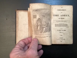 Regina Maria Roche / Children of the Abbey 1834 3 Vols Original Leather Illustr - Picture 1 of 20