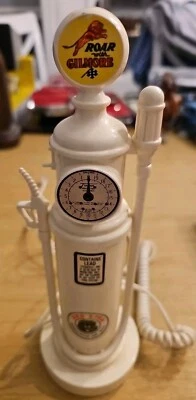 VINTAGE 1984 SYNANON STANDARD Gilmore Red Lion  GAS PUMP CORDED HOME TELEPHONE  - Image 1 of 4