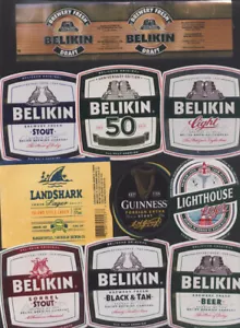 Nice 10 diff. beer labels Belize (nr 02) - Picture 1 of 1