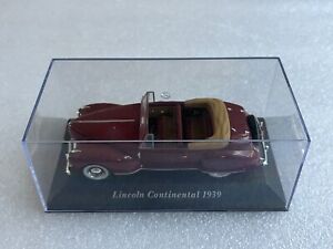 ALTAYA IXO PRESSE Lincoln Continental Rouge 1939 1/43 Voiture Miniature