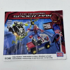 Mega Bloks Spiderman 91346 Bridge Showdown Instruction Booklet Manual Only - Picture 1 of 3