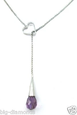 COLLAR DE PLATA 925 PIEDRAS PRECIOSAS SEMIPRECIOSAS BRIOLETTE AMATISTA REAL N... - Imagen 1 de 3