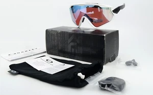 Oakley Sunglasses Wind Jacket 2.0 Matte White Prizm Snow Sapphire Iridium USA - Picture 1 of 19