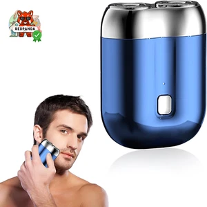 Rasoio Elettrico Uomo Wet&Dry USB-C, Doppia Testina, Mini,Portatile,Impermeabile - Foto 1 di 10