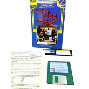 Vintage Win Lose or Draw 1988 Computer Game IBM PC 3.5 and 5.25 inch Disk - Picture 1 of 4