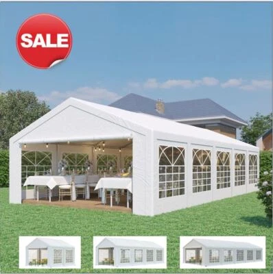 Partyzelt 3x4m 3x6m 4x6m 4x8m 5x8m 5x10m Festzelt Pavillon Bierzelt mit Fenstern - Bild 1 von 4