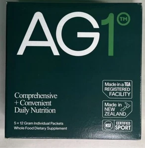 AG1 Athletic Greens 5 Servings Individual Packs x 12 Grams Each Expires 07/2025 - Picture 1 of 4