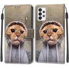 For Samsung A73 A53 A32 A22 M23 Flip Stand Painted Wallet Leather Phone Case