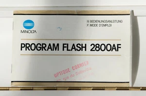 Notice MINOLTA FLASH 2800 - Photo 1 sur 2
