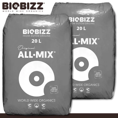 Biobizz 2 x 20 l All-Mix Pflanzenerde Pflanzsubstrat Grow Erde