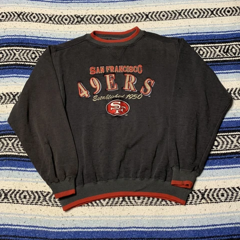 Sz XL- Vintage Logo Athletic San Francisco 49ers sweatshirt mens - THRASHED!! Cover