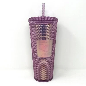 Walt Disney World 50th Anniversary Studded Pink Starbucks Venti Tumbler Cup NWT - Picture 1 of 11