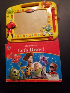 Draw! Disney Pixar Hardcover Picturebook Fiction Etch-A-Sketch Phidal 2005 - Picture 1 of 1