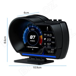 Auto Head Up Display Gauge GPS Smart Car HUD Gauge Digital Speedometer OBD New - Picture 1 of 12