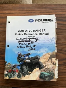 2005 Polaris ATV & Ranger Service Information Quick Reference Manual   eb6 - Picture 1 of 3