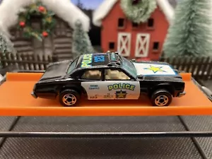 1990 Hot Wheels 123 Sheriff Patrol Cruiser Vtg Black Clean - Picture 1 of 11