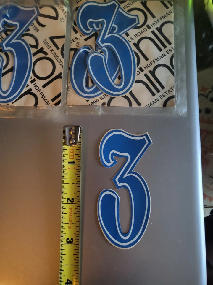 OLD SCHOOL BMX ZERONINE 3" CASCO MATRÍCULA NÚMERO #3 4 REDLINE GT JMC CW Foto 1 de 1