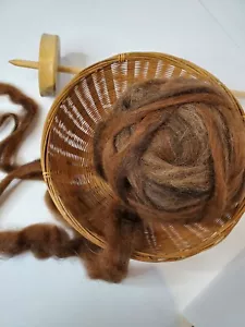 100% Alpaca Roving - Variegated Browns - Huacaya - Natural - Picture 1 of 4