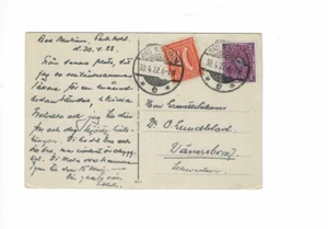 GERMANY 1922 Picture Post Card sent from Bad Neuheim to Sweden - Imagen 1 de 2