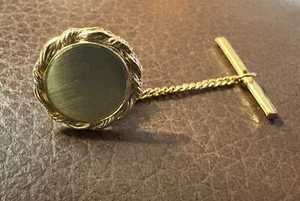 De colección Años 70 - Corbata redonda florentina dorada con borde de cuerda - Imagen 1 de 3