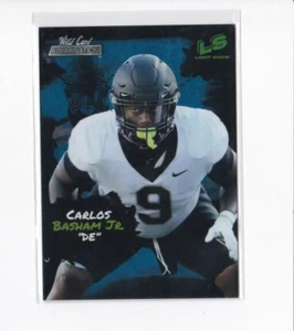 CARLOS "BOOGIE" BASHAM 2021 WILDCARD ALUMINATION-LIGHT SHOW INSERT ROOKIE CARD - Picture 1 of 24