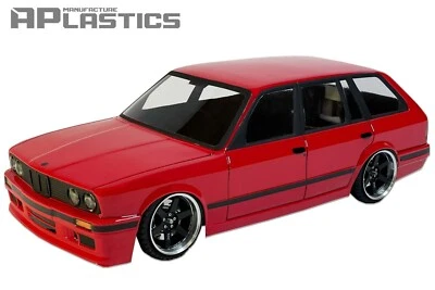 RC Body Car Drift 1:10 BMW 3 E 30 Touring Wagon E30 style APlastics New Shell - Image 1 of 4