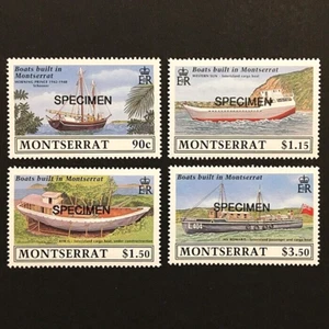 Montserrat 1989 juego completo MNH ** barcos barcos Sc#717-720 SG#793-796 muestra - Imagen 1 de 1