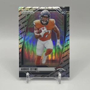Tarjeta de radiocontrol Prizm Press Proof Audric Estime Rookie 2024 306 SP Broncos estuche golpeada como nueva - Imagen 1 de 2