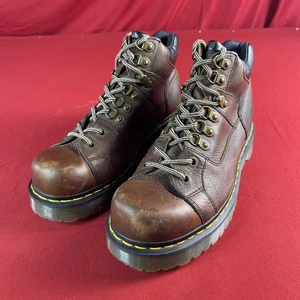 VTG Dr. Marten Air Wair (11302) Leather Ankle Work Hiking Boots - Mens US Size 9 - Picture 1 of 12