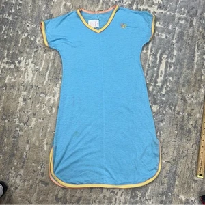 Vintage 70s Her Majesty Blue Summer Girls Nightgown Size 8 - Picture 1 of 6