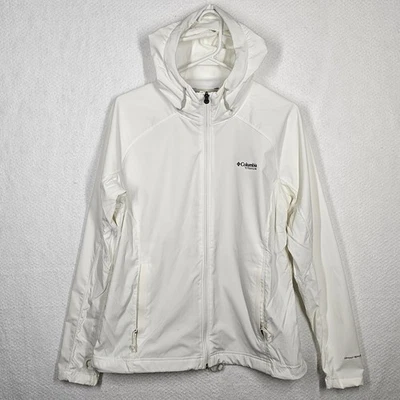 Chaqueta de lluvia ligera Columbia Titanium Omni Tech blanca Interchange para mujer XL Foto 1 de 4